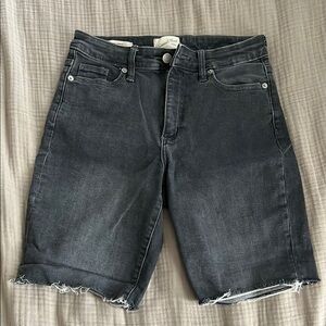Women's Gray Denim Shorts